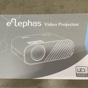 Elephas Video Projector with screen cloth